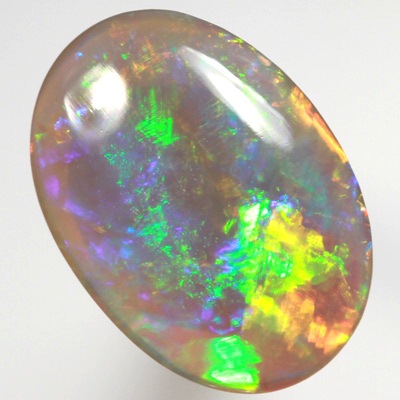 SOLID SEMI BLACK OPAL Bright rolling flashes of neon fire SEE VIDEO 